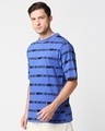Shop Men's Blue AOP Oversized T-shirt-Design