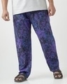 Shop Men's Blue Avengers All Over Printed Plus Size Pyjamas-Front