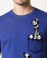 Shop Men's Blue Baby Panda Life Printed T-shirt