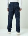 Shop Men's Blue Baggy Cargo Jeans-Design