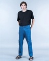 Shop Men's Blue Baggy Fit Cargo Jeans