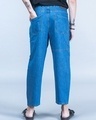 Shop Men's Blue Baggy Fit Jeans-Full