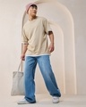 Shop Men's Blue Baggy Fit Mid-Rise Jeans-Full