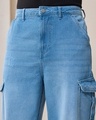 Shop Men's Blue Baggy Fit Mid-Rise Jeans
