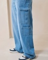 Shop Men's Blue Baggy Fit Mid-Rise Jeans