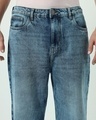 Shop Men's Blue Baggy Straight Fit Jeans