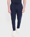 Shop Men's Blue Basic Track Pants-Front