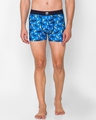 Shop Men's Blue Batman Logo Printed Smundies-Front