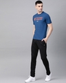 Shop Men's Blue Be Focussed Typography Slim Fit T-shirt-Full