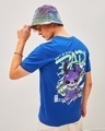 Shop Men's Blue Be Rad Graphic Printed T-shirt-Front