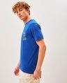 Shop Men's Blue Be Rad Graphic Printed T-shirt-Design