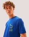 Shop Men's Blue Be Rad Graphic Printed T-shirt