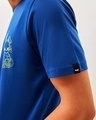 Shop Men's Blue Be Rad Graphic Printed T-shirt