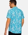 Shop Men's Blue Beach Hawaiian Floral Printed Shirt-Design