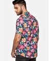 Shop Men's Blue Beach Hawaiian Floral Printed Shirt-Design
