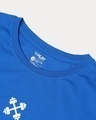 Shop Men's Blue Beast Typography Oversized Fit T-shirt