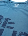 Shop Men's Blue Believe Typography Slim Fit T-shirt