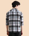 Shop Men's Blue & Black Checked Oversized Shacket-Full