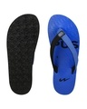 Shop Men's Blue & Black Color Block Flip Flops-Full
