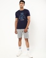 Shop Men's Blue Black Knight Graphic Printed T-shirt-Design