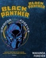 Shop Men's Blue Black Panther Graphic Printed Oversized Acid Wash Sweatshirt