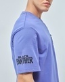 Shop Men's Blue Black Panther Graphic Printed Oversized T-shirt