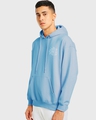 Shop Men's Blue Brain Wash Graphic Printed Oversized Hoodies-Full