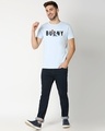 Shop Men's Blue Bunny Typography T-shirt-Design