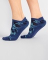 Shop Men's Blue Camo Ankle Length Socks-Front