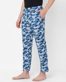 Shop Men's Blue Camouflage Cotton Lounge Pants-Full