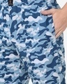 Shop Men's Blue Camouflage Cotton Lounge Pants