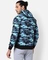 Shop Men's Blue Camouflage Hooded Jacket-Design