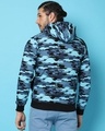 Shop Men's Blue Camouflage Hoodie Jacket-Design