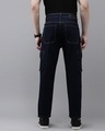 Shop Men's Blue Cargo Jeans-Full