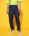 Shop Men's Blue Cargo Jeans-Front