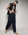 Shop Men's Blue Baggy Oversized Cargo Jeans