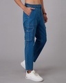 Shop Men's Blue Cargo Jeans-Design