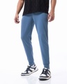 Shop Men's Blue Casual Joggers-Front