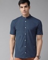 Shop Men's Blue Casual Shirt-Front