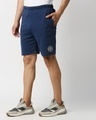Shop Men's Blue Casual Shorts-Full