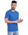 Shop Men's Blue Casual T-shirt-Design