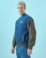 Shop Men's Blue Champs Graphic Printed Oversized Jacket-Design