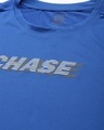 Shop Men's Blue Chase Typography Slim Fit T-shirt