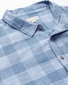 Shop Men's Blue Checked Plus Size Shirt