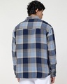Shop Men's Blue Checked Oversized Shirt-Design