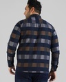 Shop Men's Blue Checked Plus Size Shirt