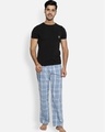 Shop Men's Blue Checked Pyjamas