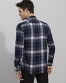 Shop Men's Blue Checked Slim Fit Shirt-Design