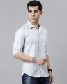 Shop Men's Blue Checked Slim Fit Shirt-Design