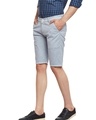 Shop Men's Blue Checked Slim Fit Shorts-Design